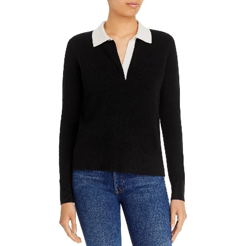 Private Label Womens Cashmere Knit V-Neck Sweater