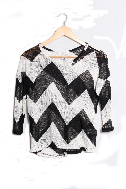 CroptopcasualWomen's 3/4 Sleeve Flounce Knit Crop Top